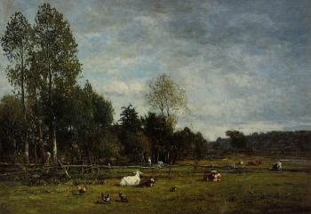 尤金 佈丹 Landscape near Honfleur 尤金 佈丹 Landscape near Honfleur